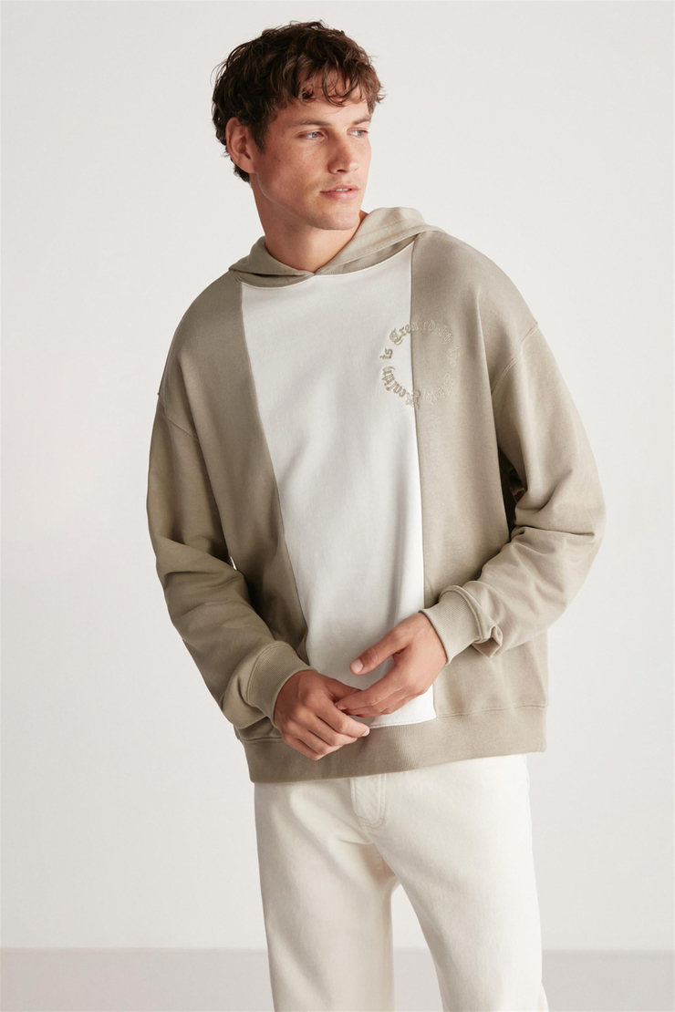 TIMOTHY Örme Regular Haki  Sweatshirt