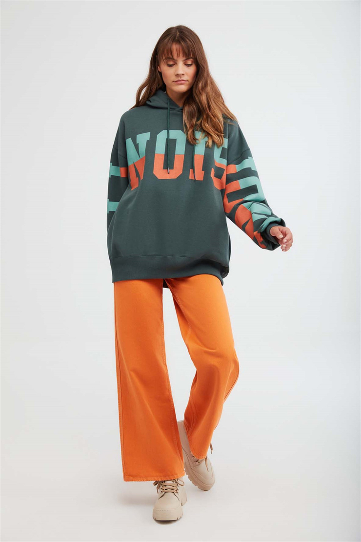 TINA Örme Oversize Yeşil  Sweatshirt