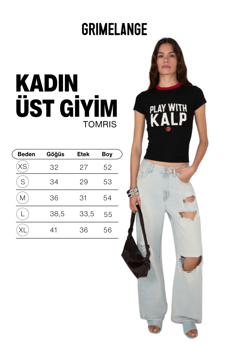 TOMRIS Kadın Yumuşak Ve Esnek Kumaşlı Organik Pamuklu Dünya Kupasına Özel Baskılı Siyah T-Shirt