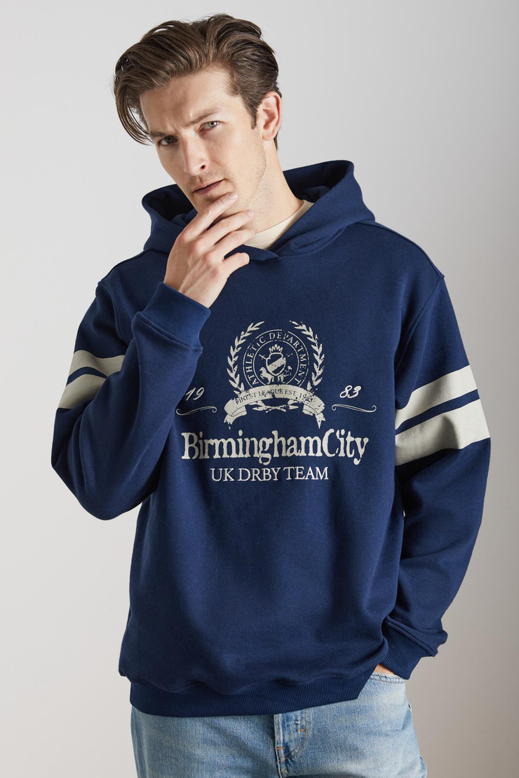 TORREY Erkek Örme 3 İplik Lacivert Sweatshirt