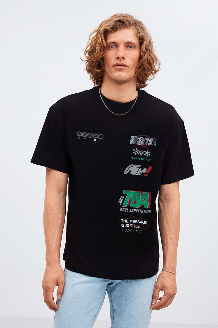 TRACT Örme Oversize 990  T-Shirt