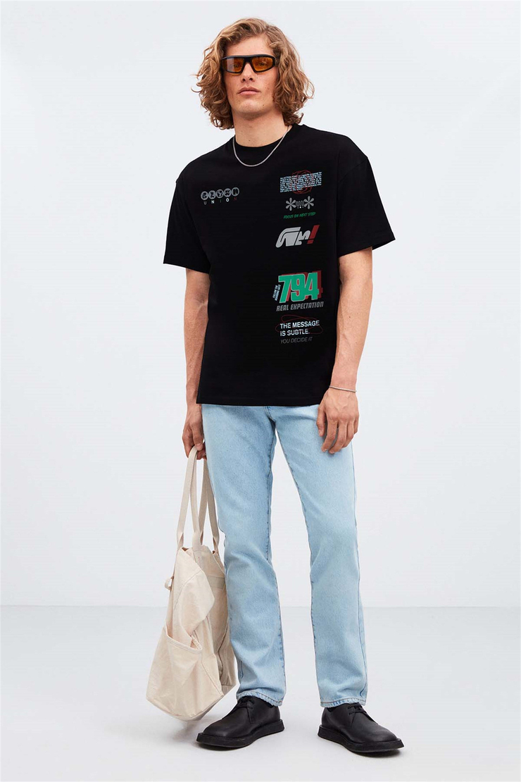 TRACT Örme Oversize 990  T-Shirt