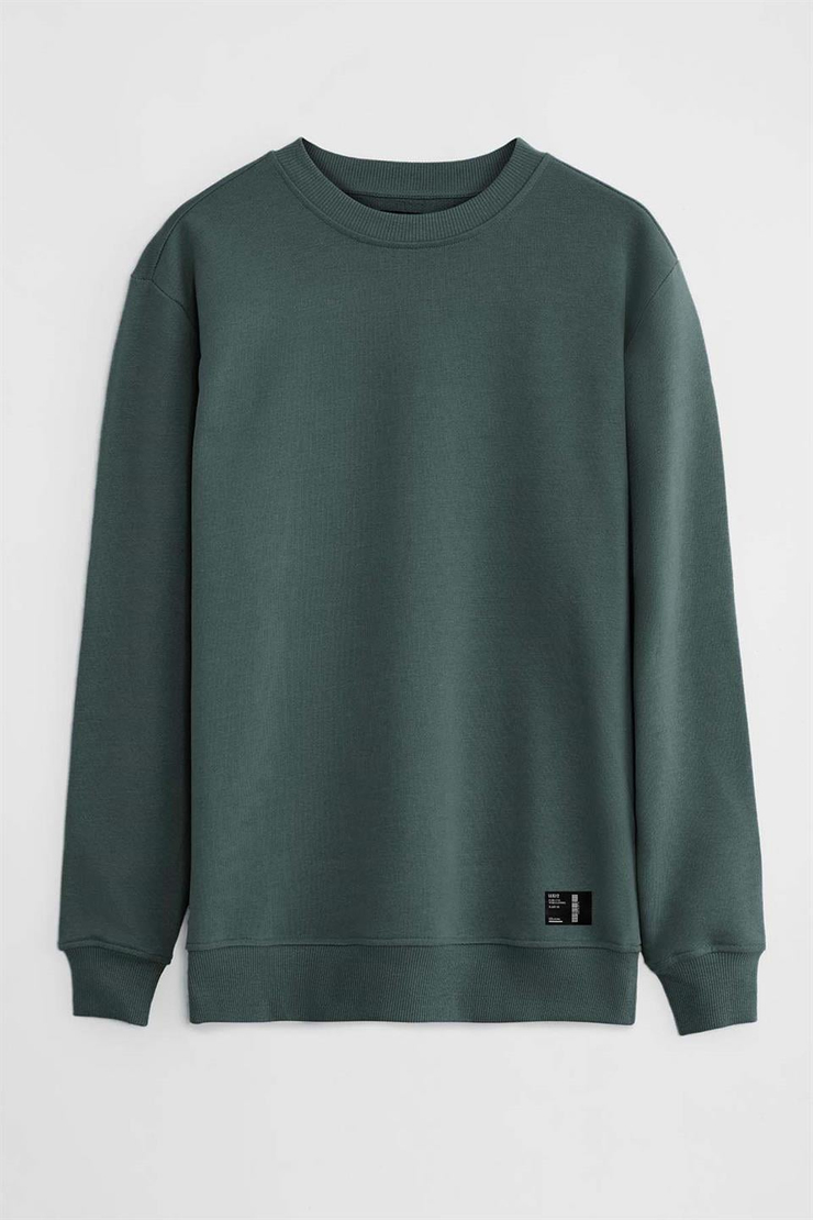 TRAVIS Örme Regular Koyu Yeşil  Sweatshirt