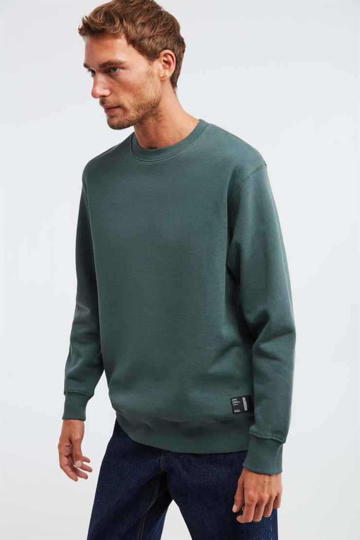TRAVIS Örme Regular Koyu Yeşil  Sweatshirt
