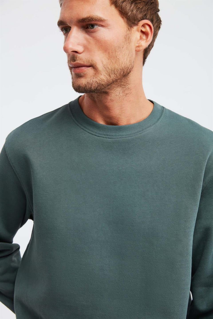 TRAVIS Örme Regular Koyu Yeşil  Sweatshirt