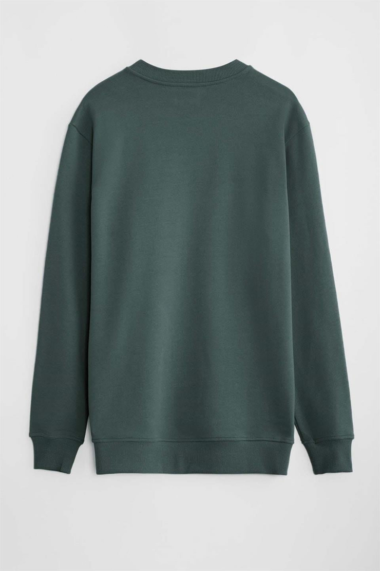 TRAVIS Örme Regular Koyu Yeşil  Sweatshirt