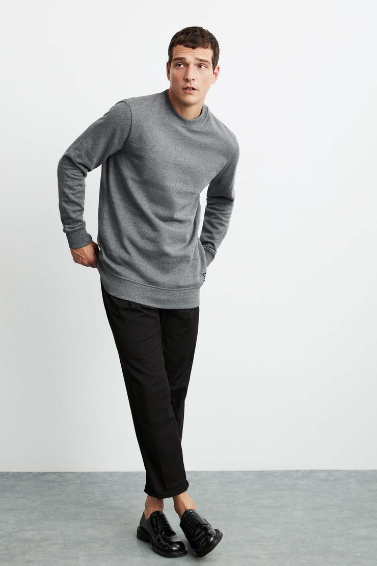 TRAVIS Relaxed Regular Antrasit  Sweatshirt