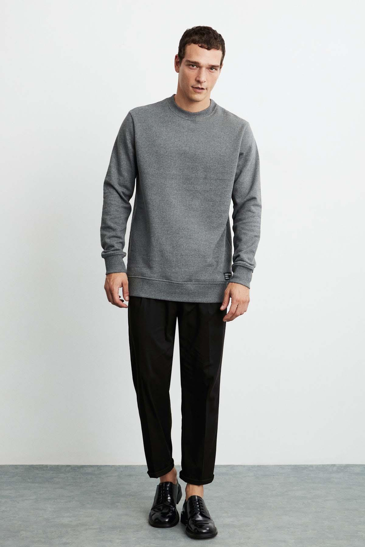 TRAVIS Relaxed Regular Antrasit  Sweatshirt