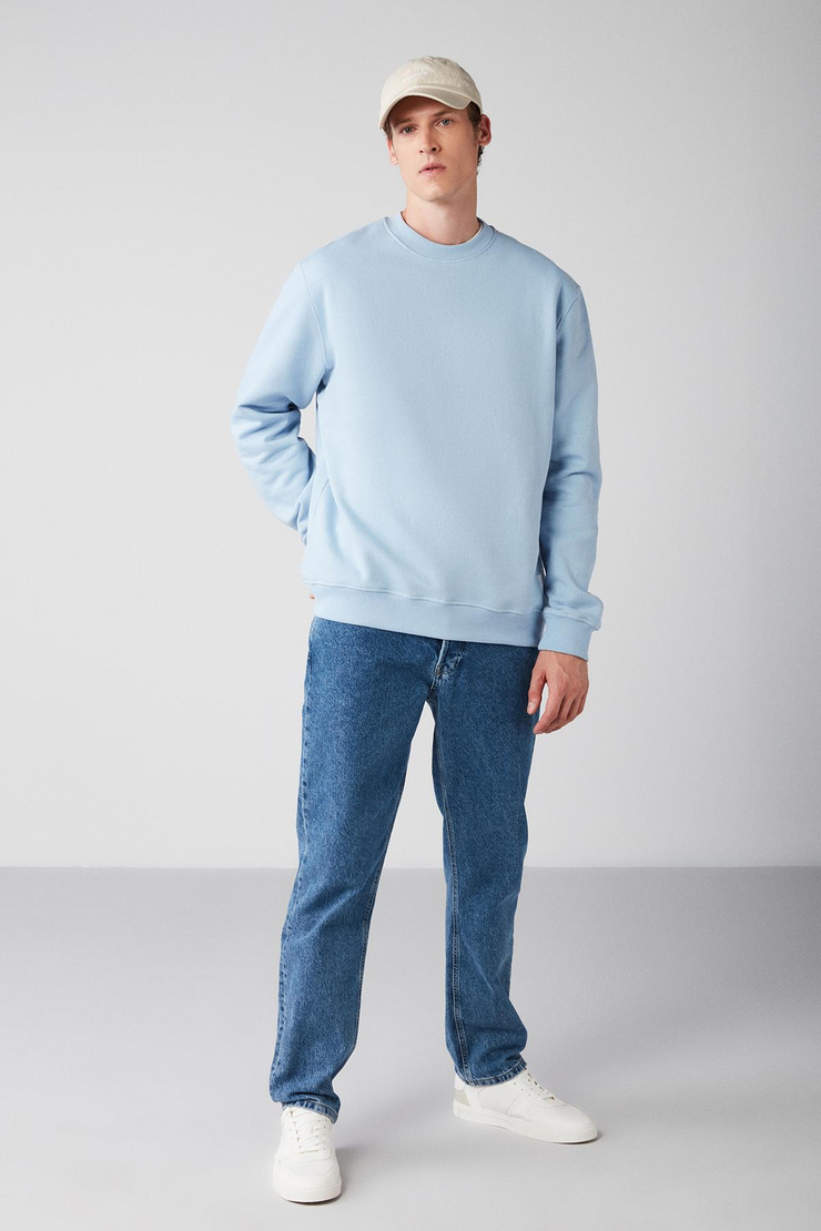 TRAVIS Relaxed Regular Mavi  Sweatshirt