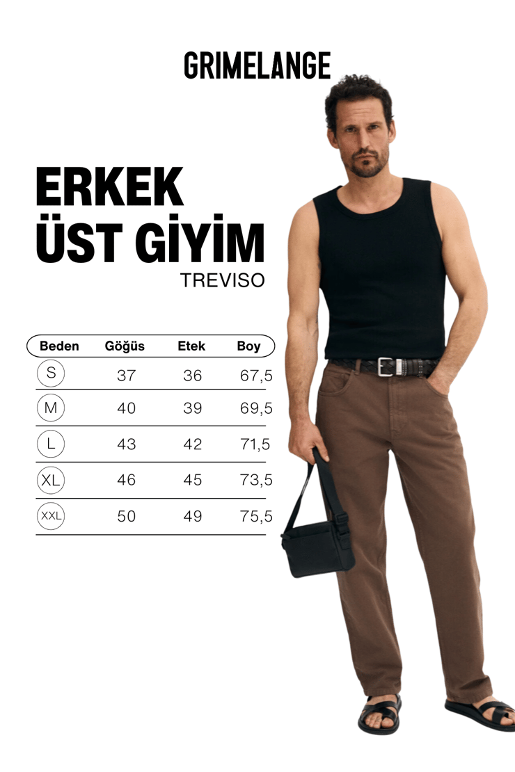 TREVISO Erkek Yumuşak Ve Esnek Kumaşlı Organik Pamuklu Slim Fit Siyah Atlet