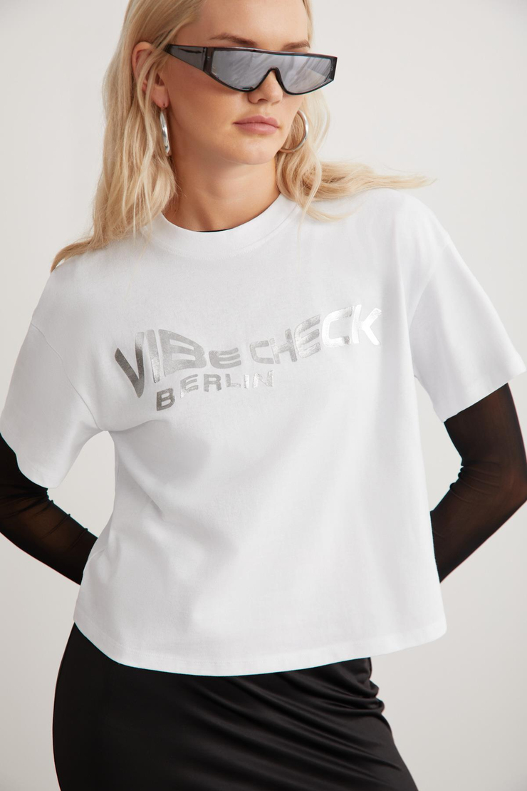TULIP Basic Relaxed Beyaz Tekli T-Shirt