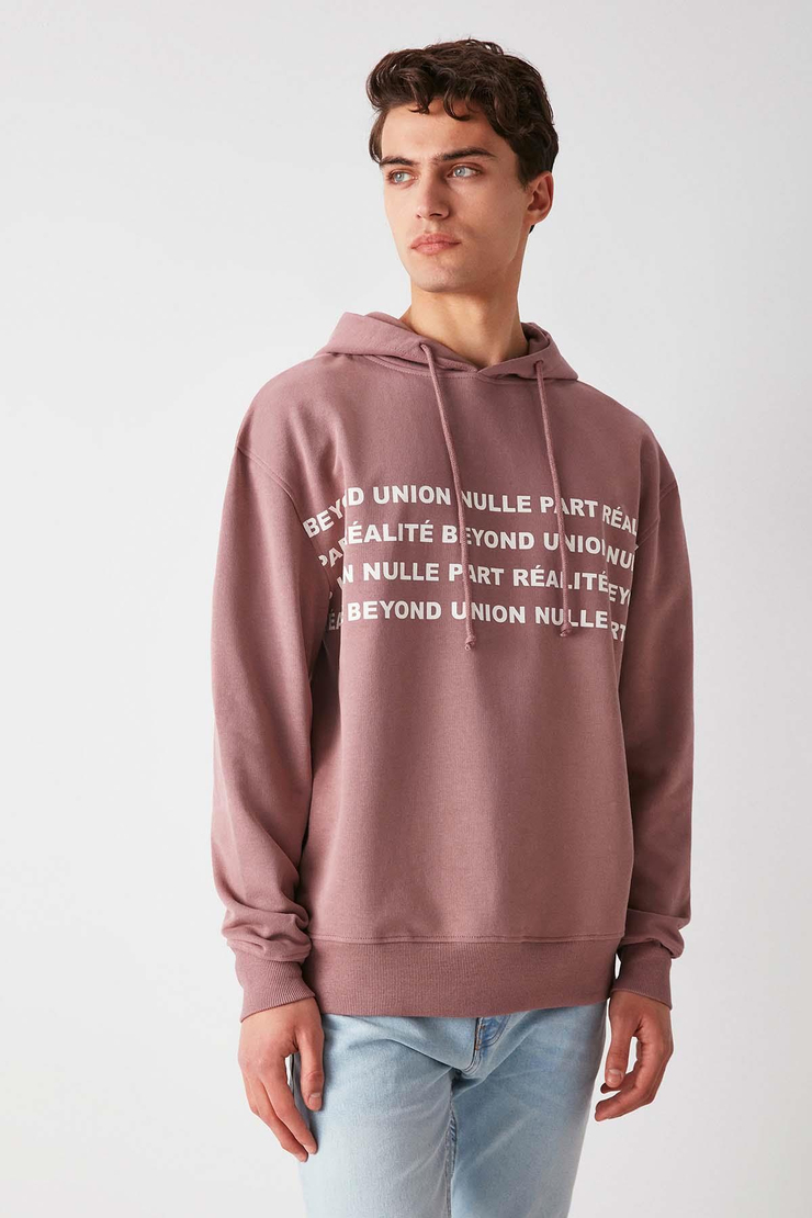 Union Oversize Mürdüm Sweatshirt