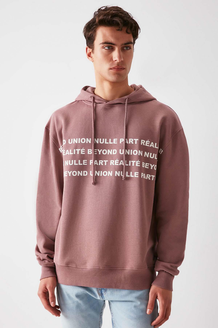 Union Oversize Mürdüm Sweatshirt
