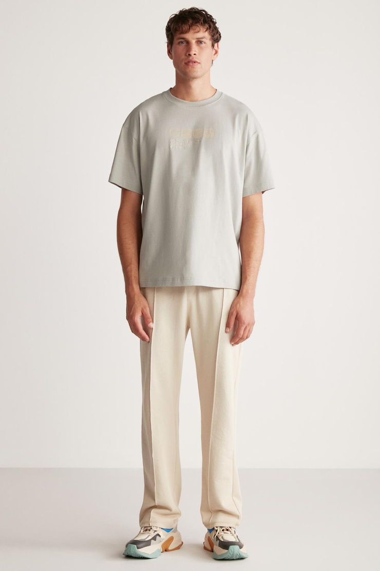 VANCE Oversize Gri T-Shirt