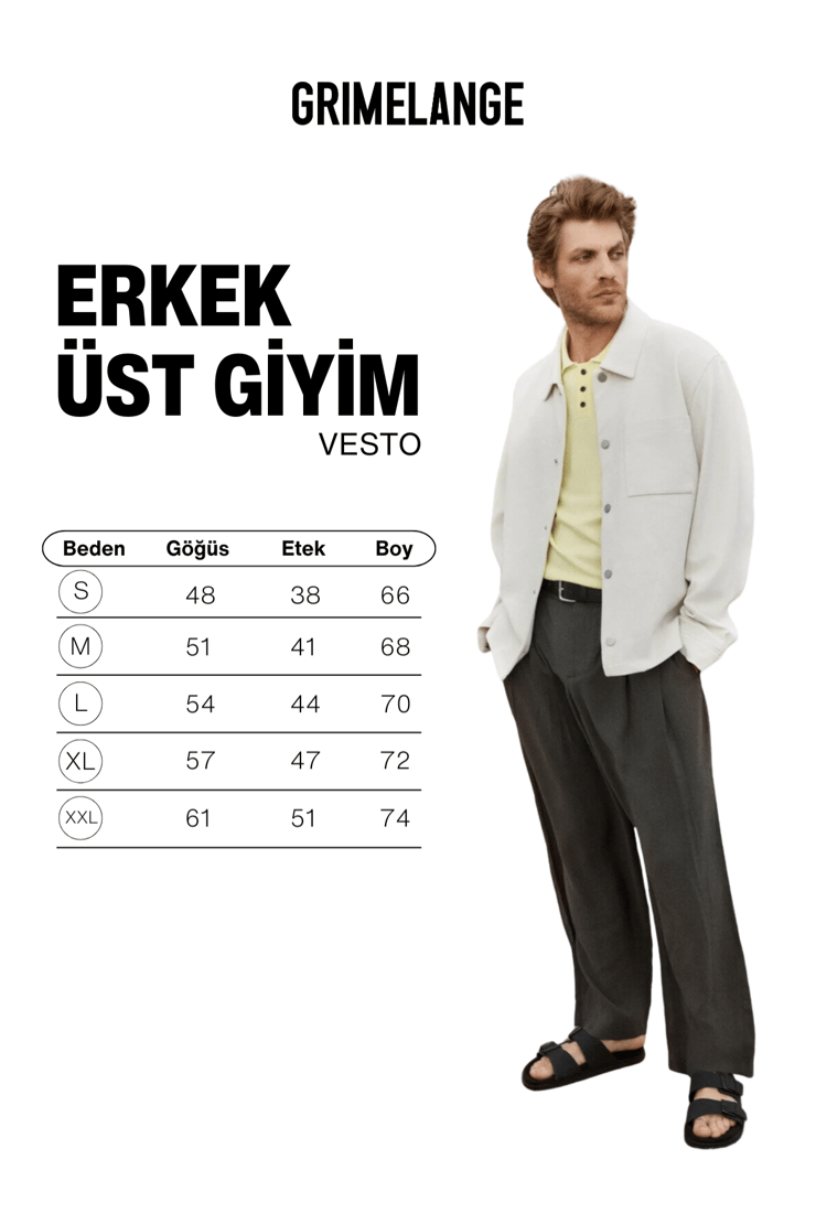 VESTO Erkek Triko Sarı Polo Yaka T-shirt