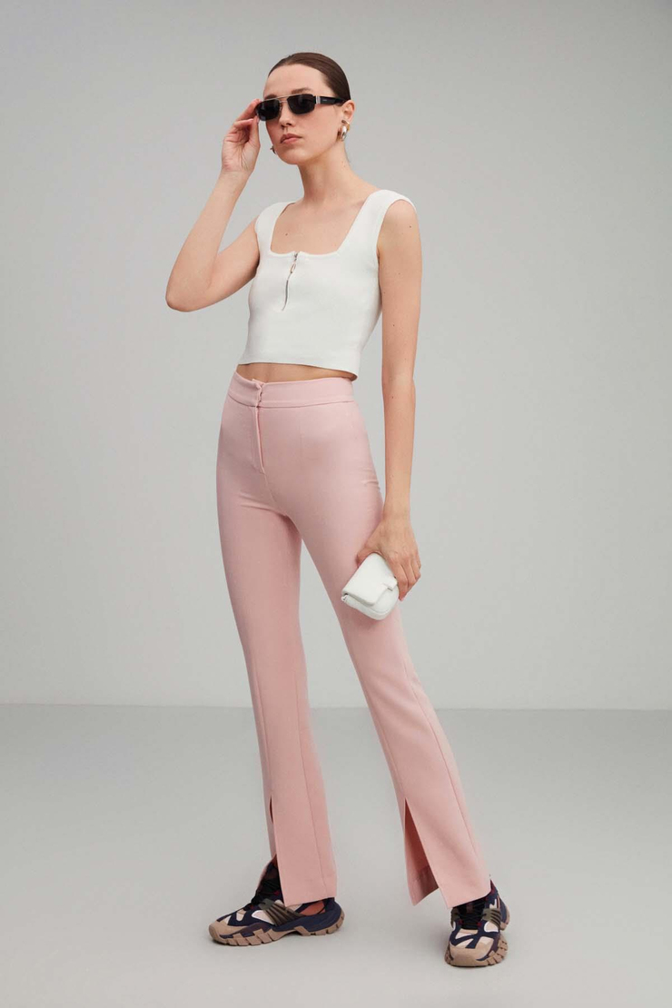 Victoriacone Slim Fit Beyaz Bluz
