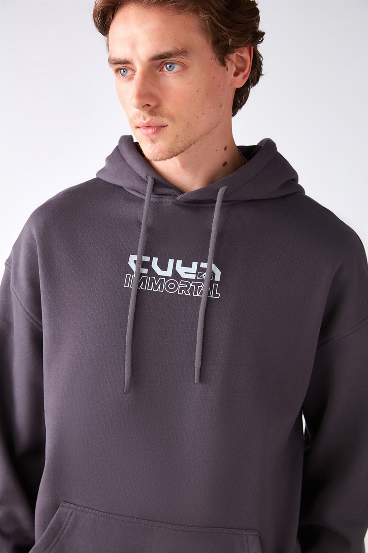 VOLCANO Örme Relaxed Antrasit  Sweatshirt