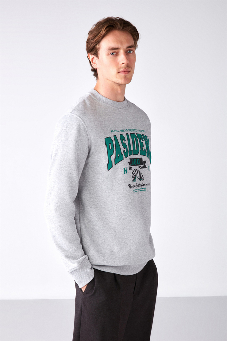 WAYLEN Örme Regular Grimelanj  Sweatshirt