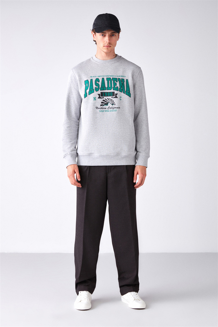 WAYLEN Örme Regular Grimelanj  Sweatshirt