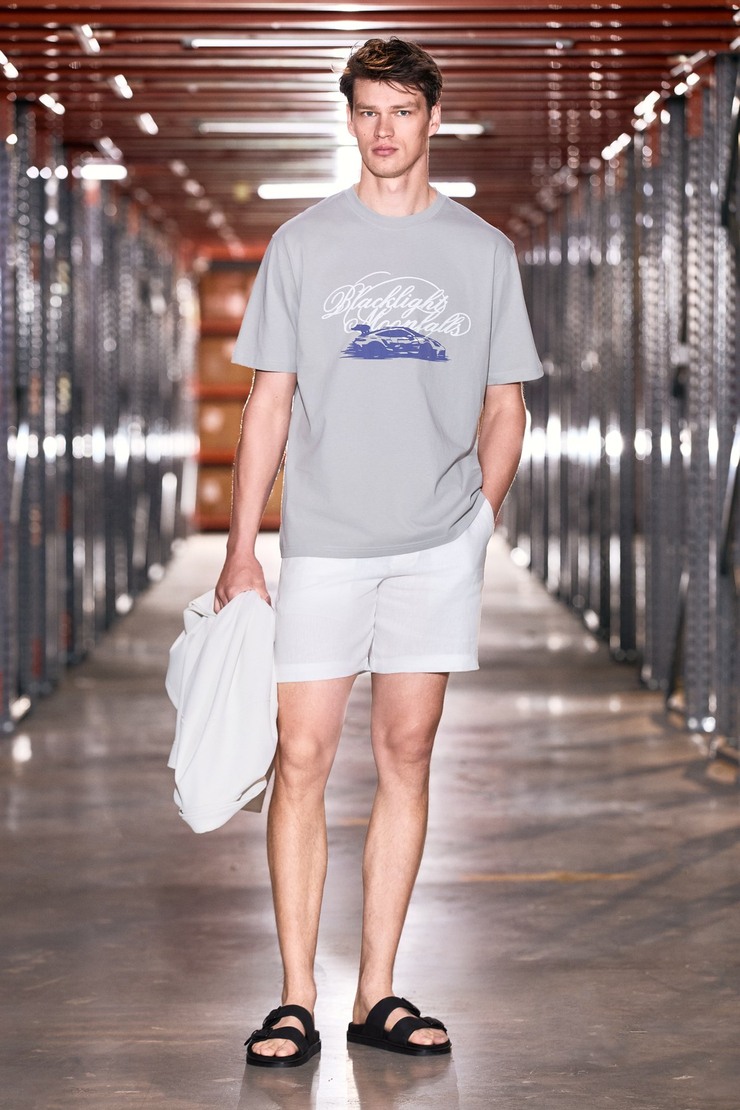 WONTON Erkek %100 Organik Pamuklu Baskı Detaylı Regular Fit Yuvarlak Yaka Gri T-Shirt