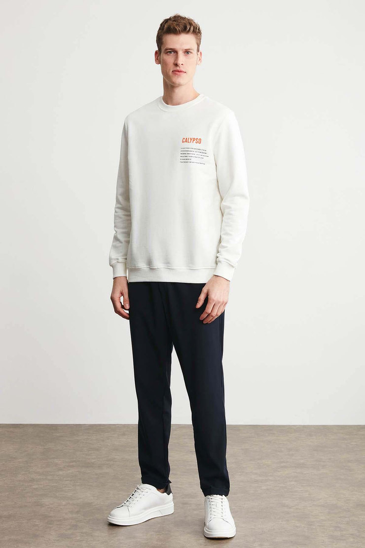Zayd Comfort Ekru Sweatshirt