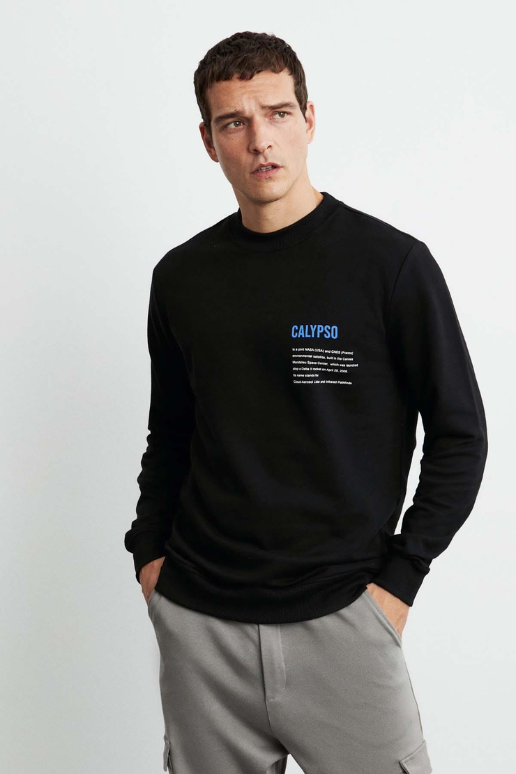 Zayd Comfort Siyah Sweatshirt