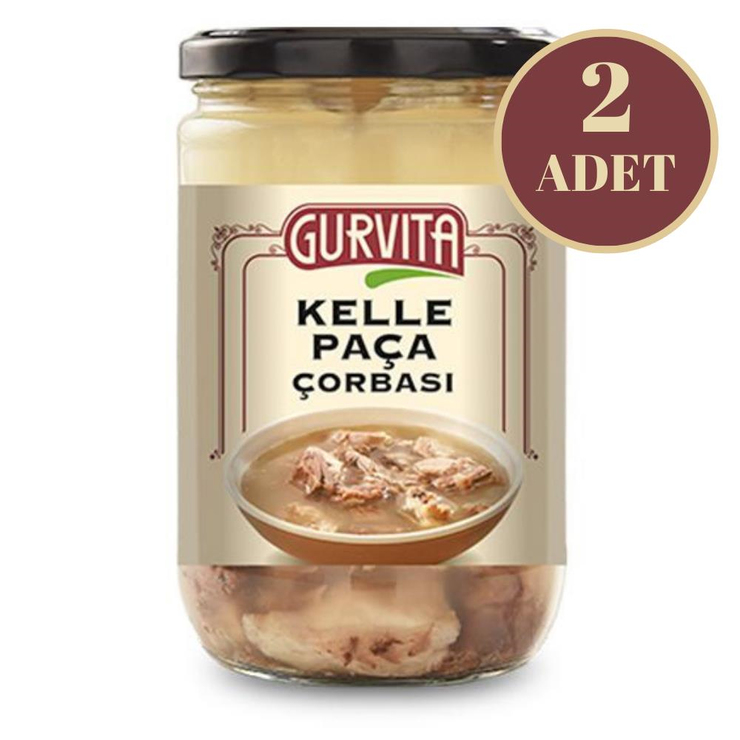 Gurvita Kelle Paça Çorbası 660 Ml 2'li