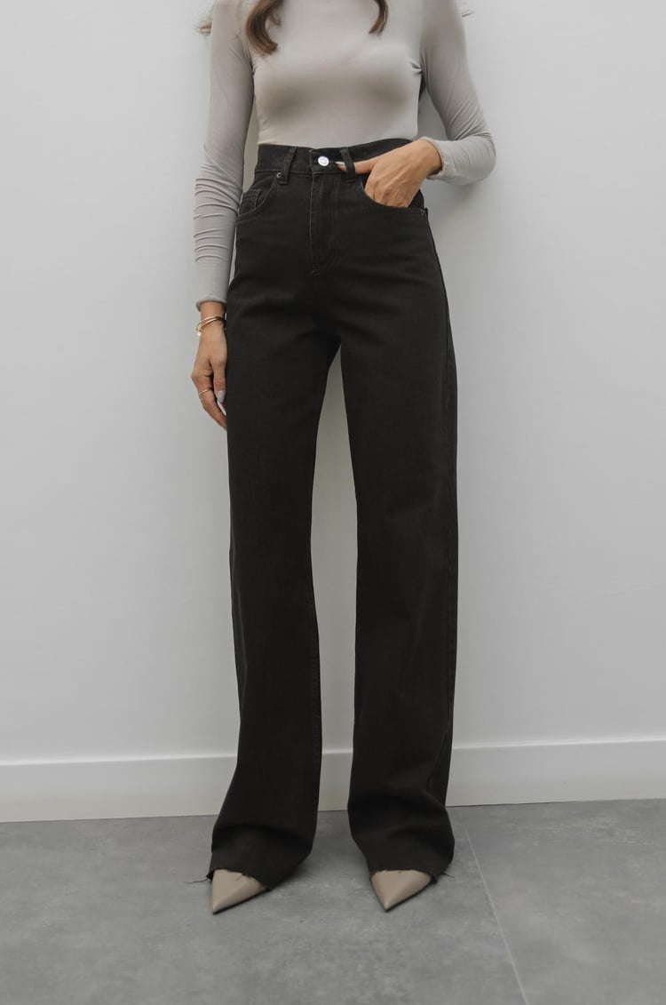 Acı Kahve Straight Leg Jean