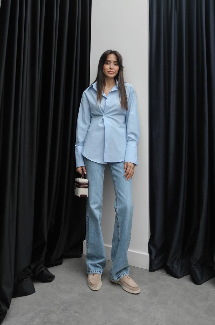 Açık Mavi Fit Straight Jean