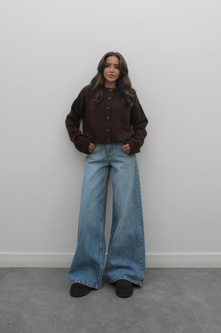 Açık Mavi Mona Wide Leg Jean