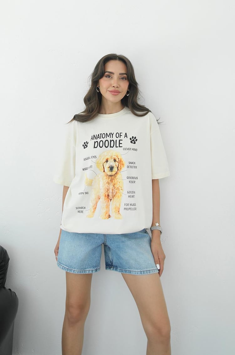 Anatomy Doodle Baskılı Tişört