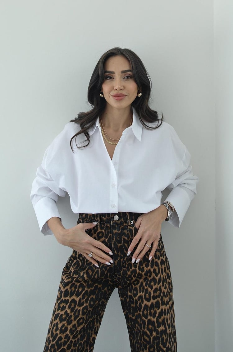 Beyaz Olivia Gömlek
