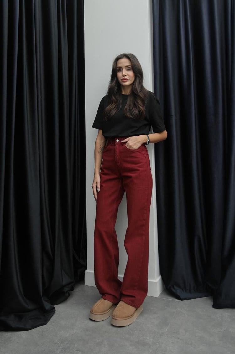 Bordo Kuzmina Straight Jean