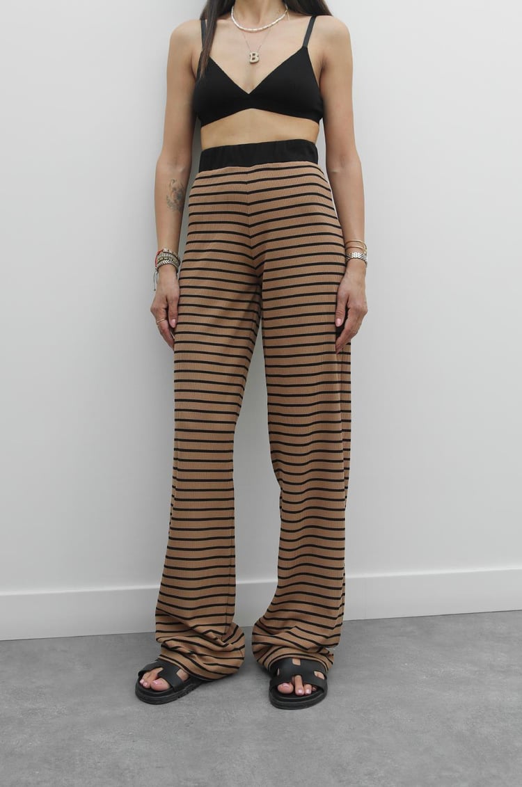 Camel Nixon Çizgili Pantolon