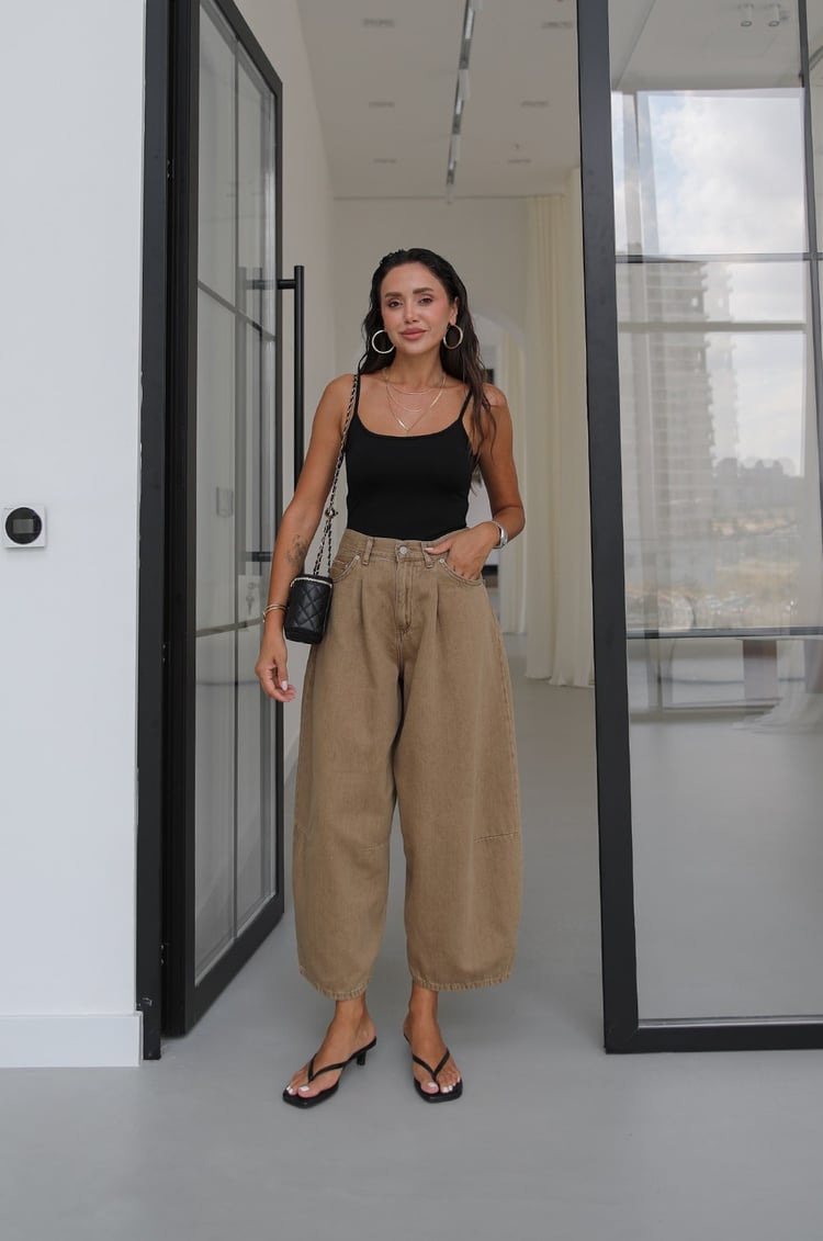 Camel Street Yüksek Bel Balon Jean 