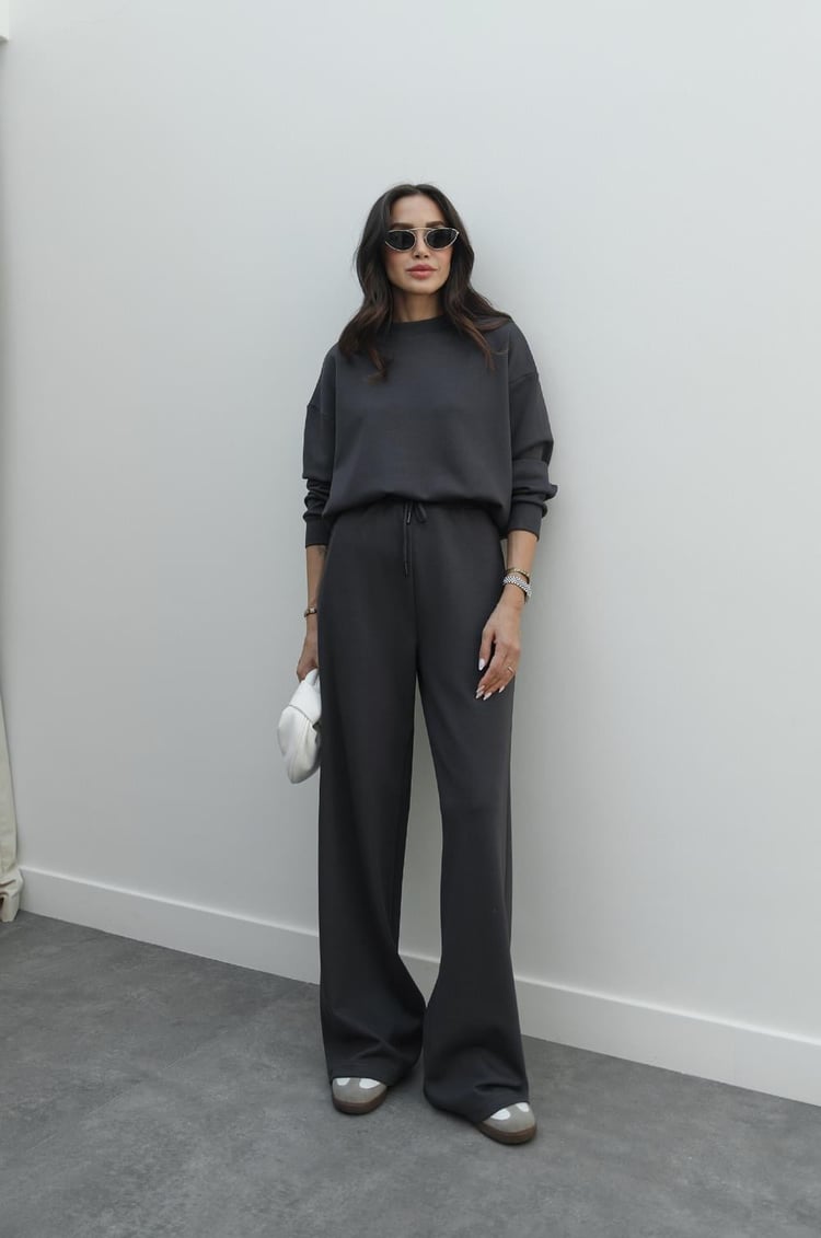 Gri Esmee Modal Sweatshirt Pantolon Takım