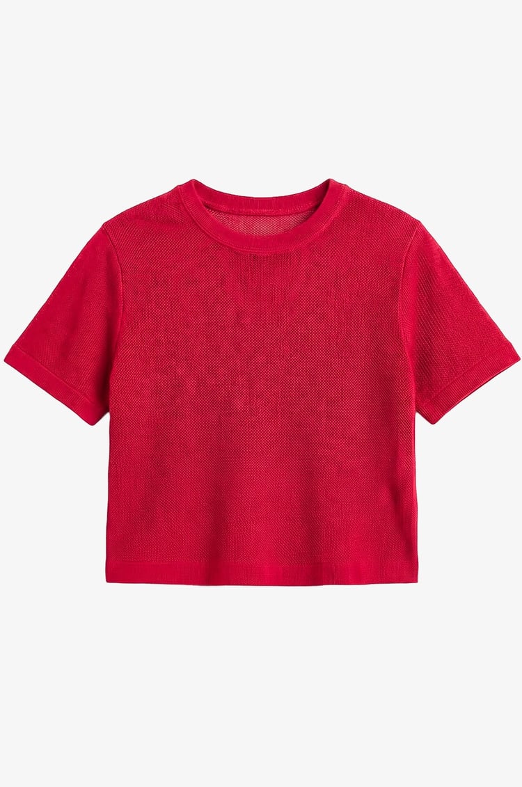 Kırmızı Casual Triko Tişört