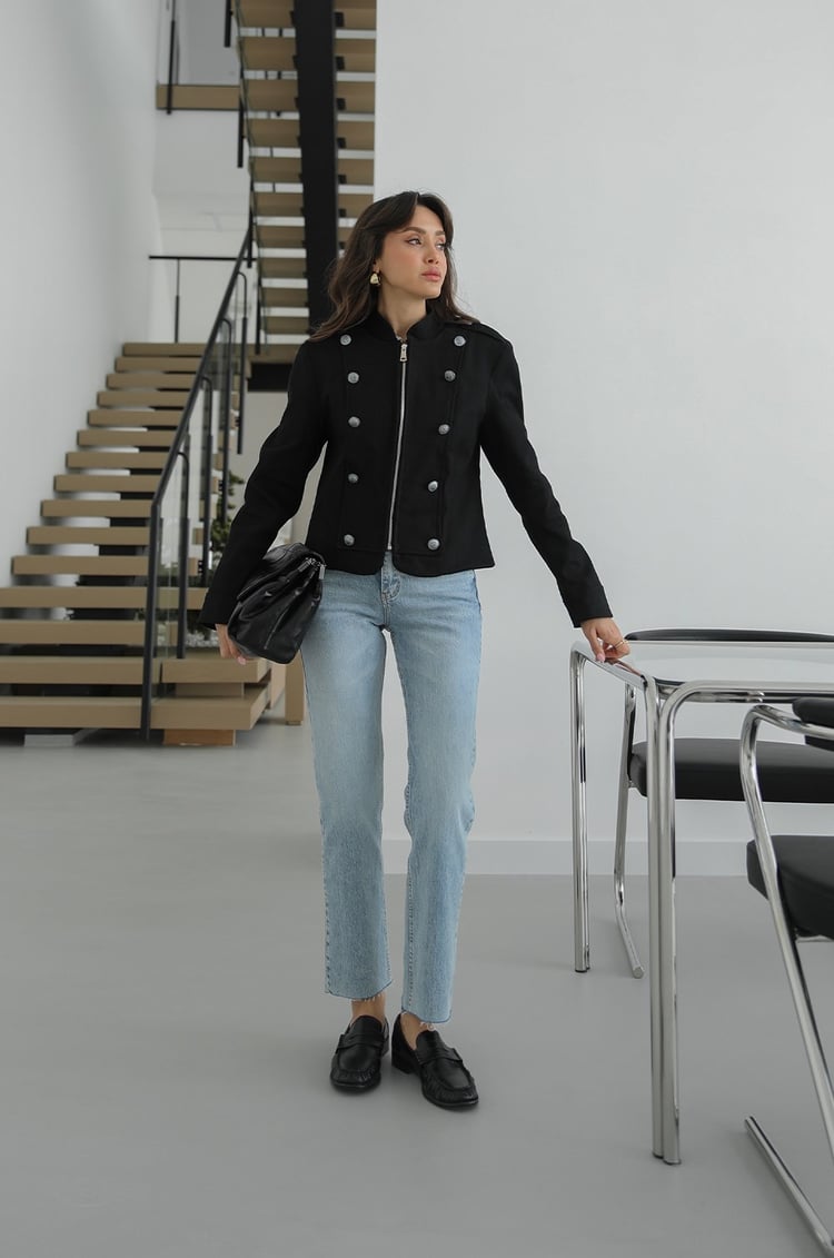 Light Blue Boy Fit Kesik Paça Jean