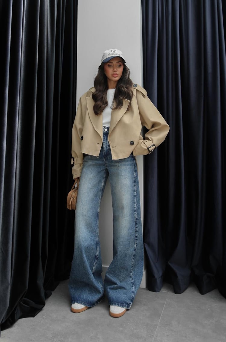 Mavi Geniş Paça Wide Leg Jean