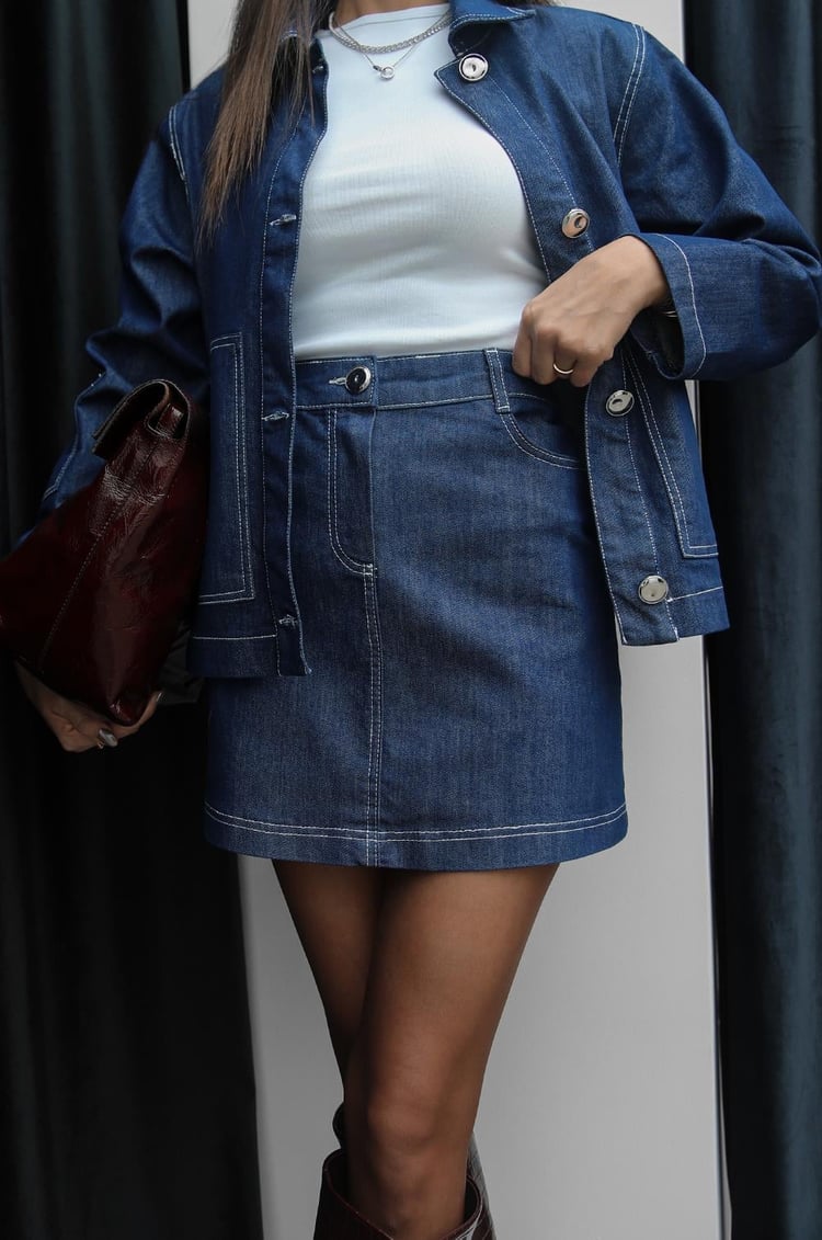 Mavi Paxton Denim Etek