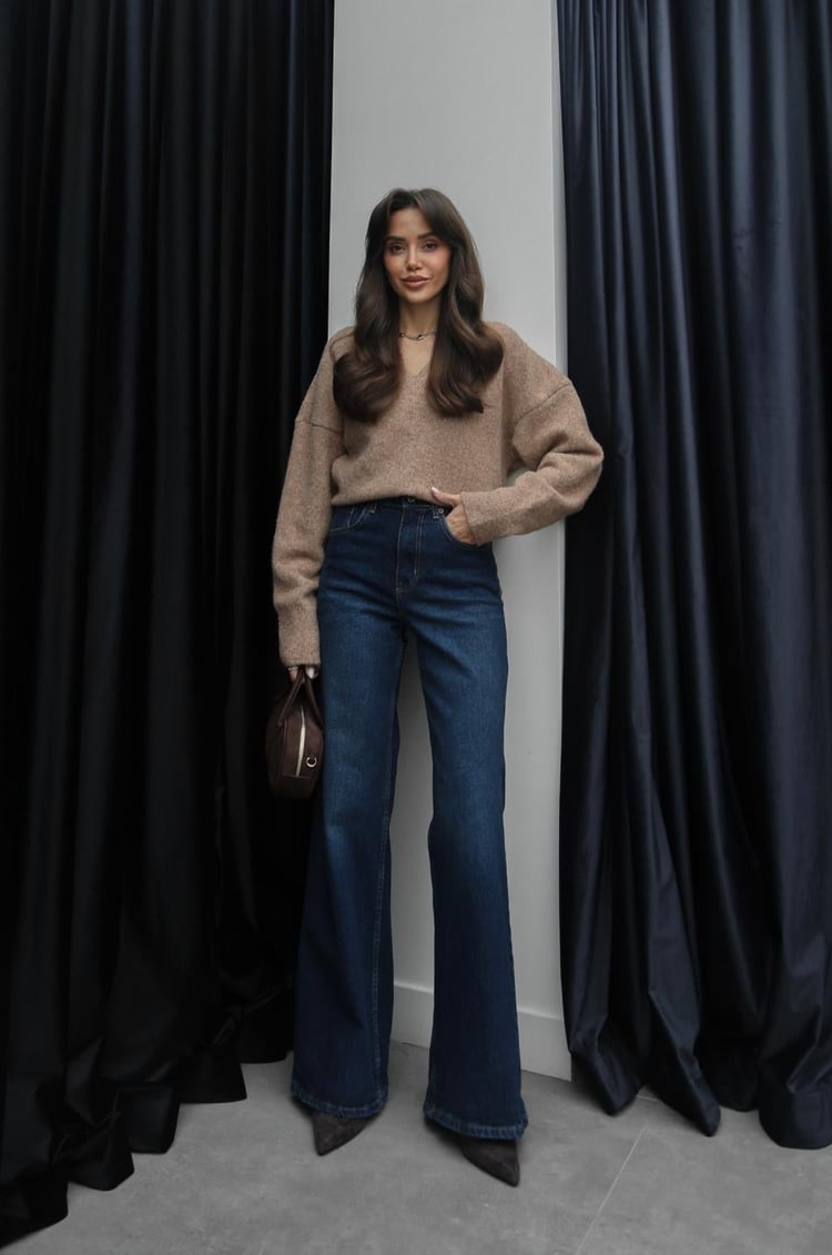 Mavi Tintli Wide Leg Jean