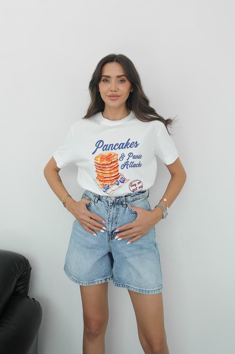 Pancakes Baskılı Tişört