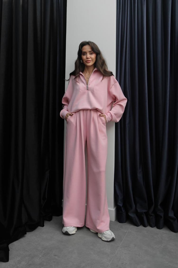 Pembe Aley Modal Eşofman Takım