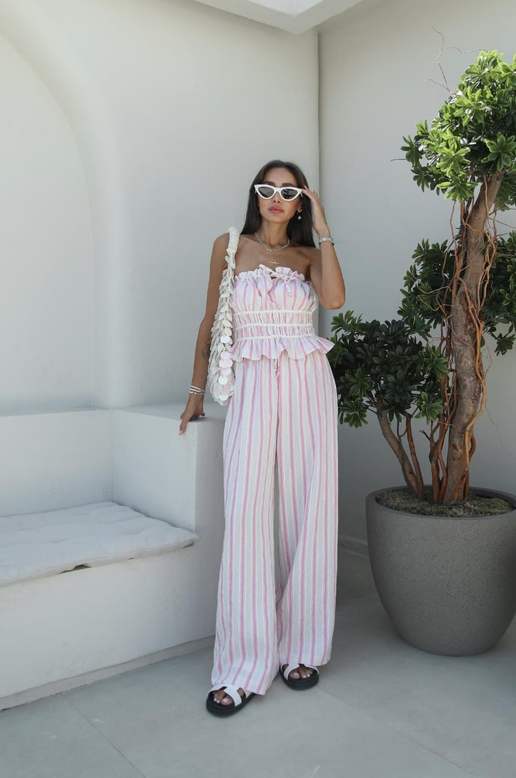 Pembe Çizgili Vanessa Takım