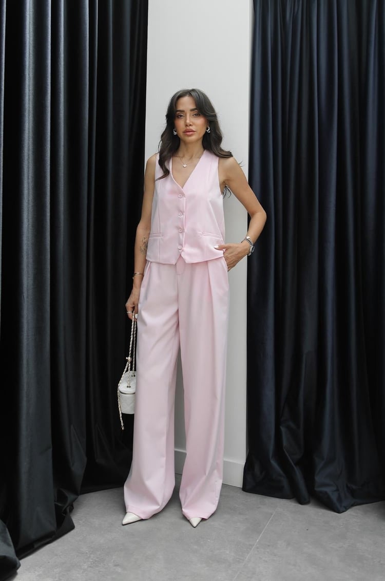 Pembe Ritter Yelek Pantolon Takım