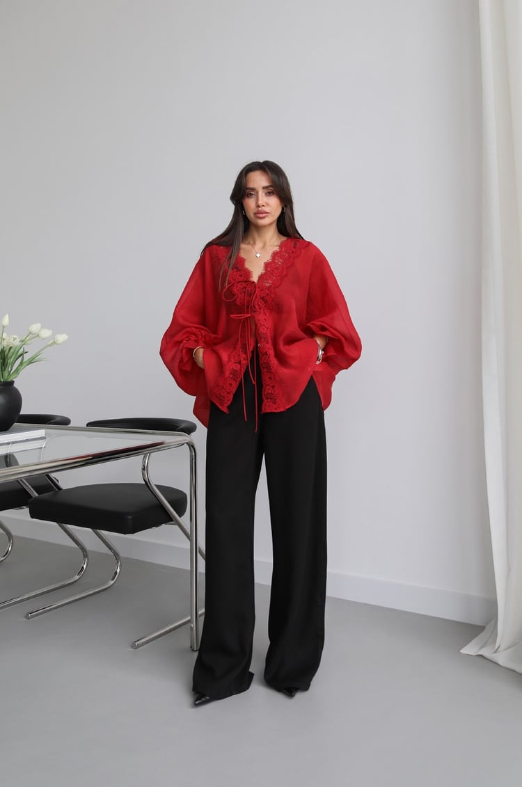 Siyah Lowell Wide Leg Jean