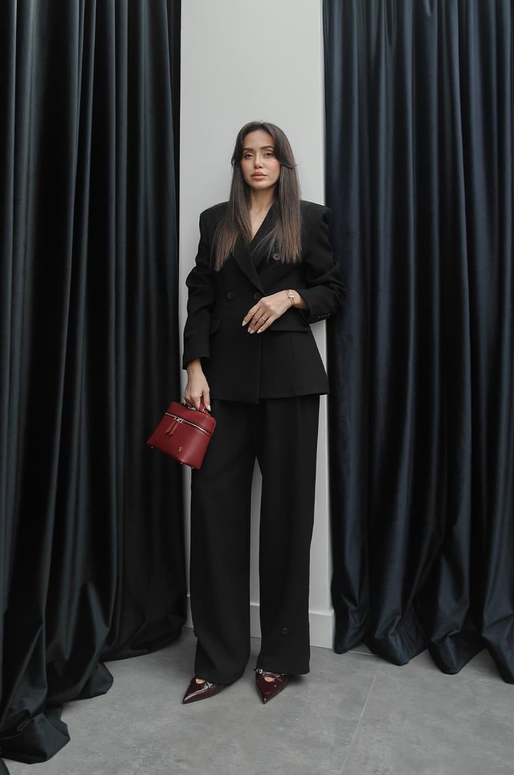 Siyah Premium Blazer Ceket Pantolon Takım