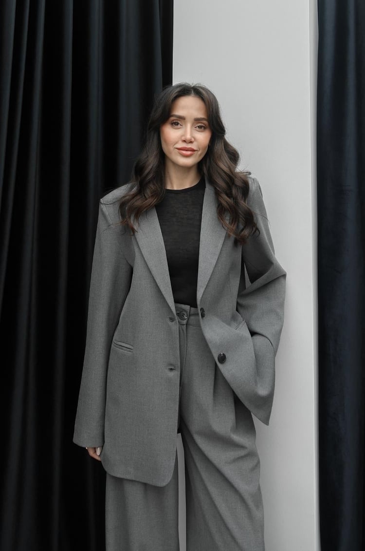 Antrasit Dave Poliviskon Blazer Ceket