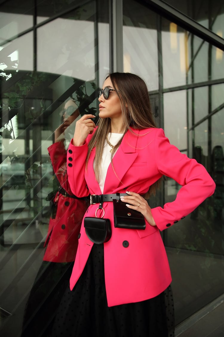 Fuşya Blazer Ceket