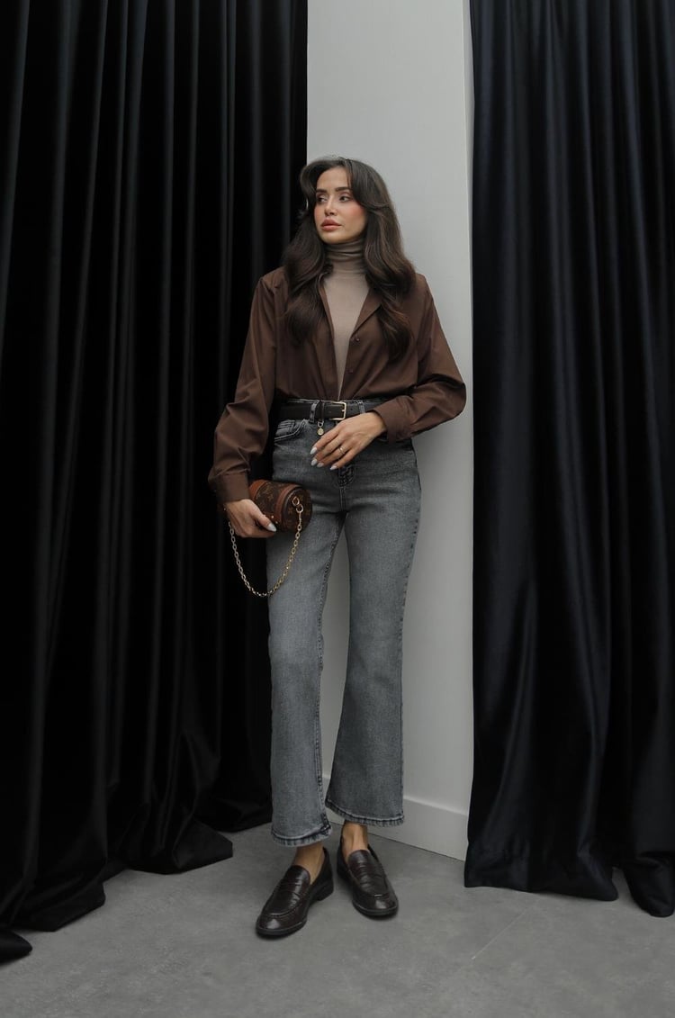 Gri Palma Flare Jean